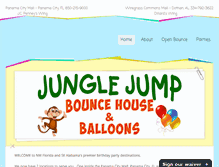 Tablet Screenshot of junglejumpbouncehouse.com